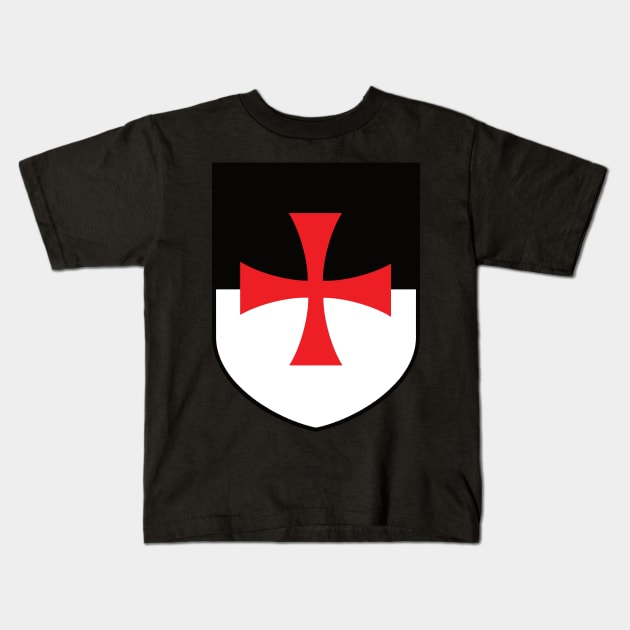 Templar Emblem Kids T-Shirt by blackroserelicsshop@gmail.com